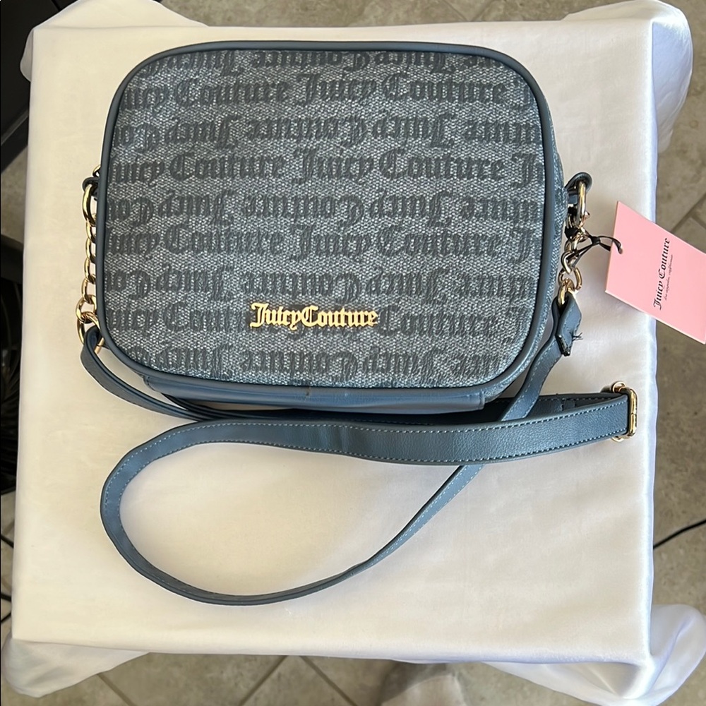 Juicy Couture NWT Blue Crossbody Bag . So cute